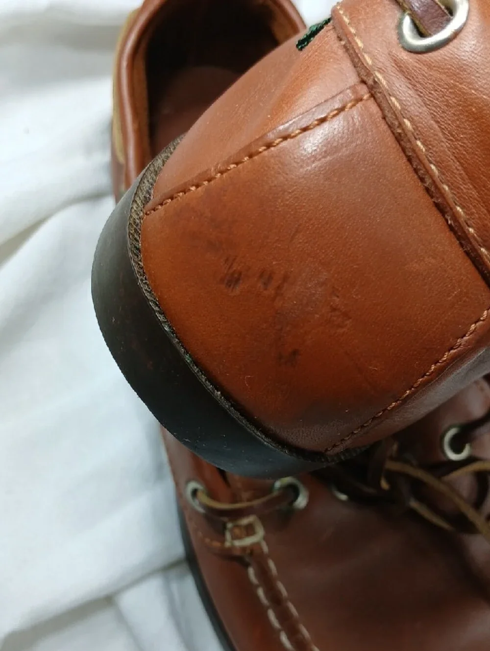 G.H. Bass Men's brown Leather Boat Shoes